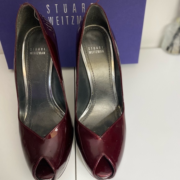 Stuart Weitzman platform peep toe pump - Picture 2 of 5